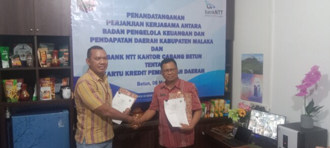 Permudah Belanja Barang dan Jasa , Pemkab Malaka Teken MoU dengan Bank NTT Untuk Terapkan Kartu Kredit Indonesia 