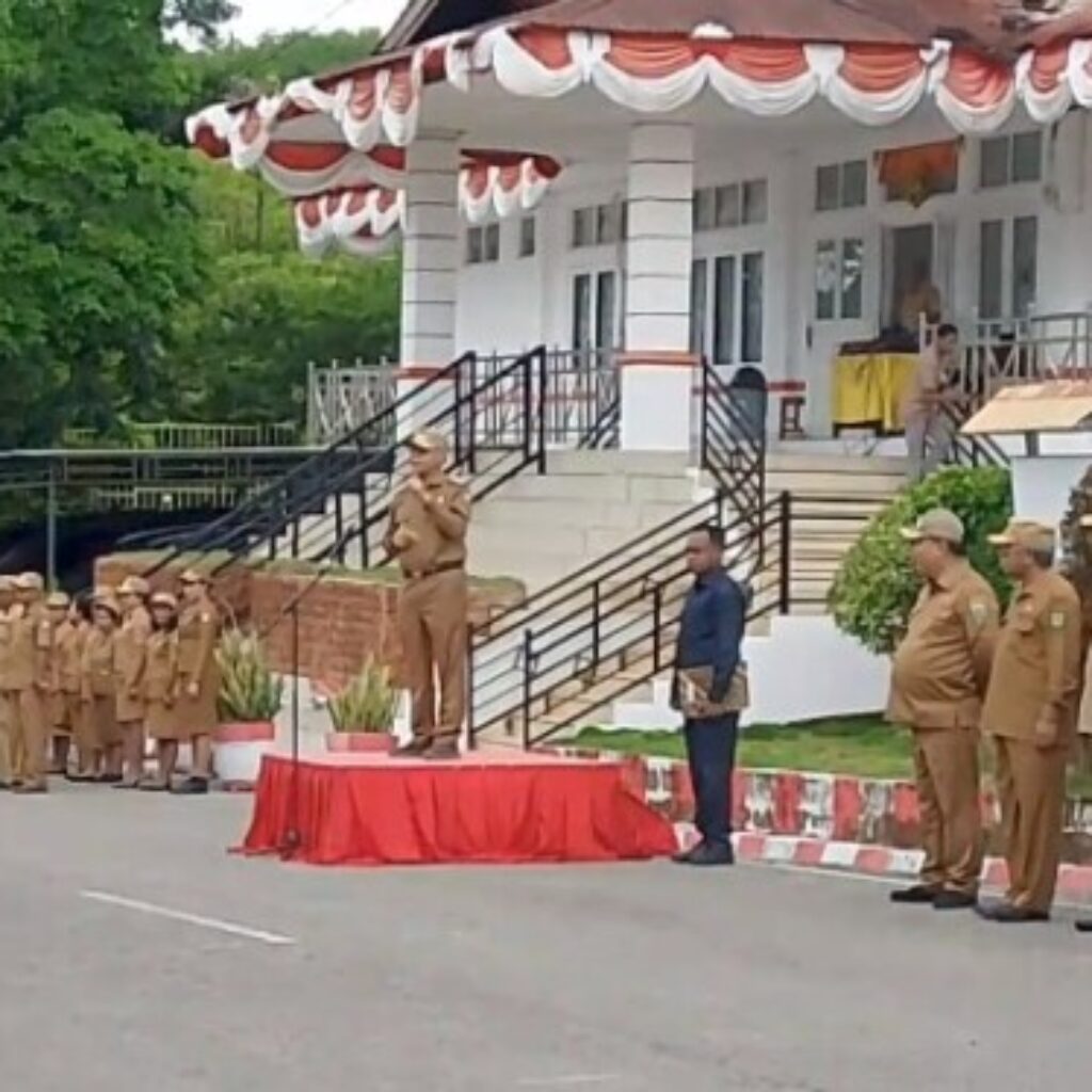 Pemkab Malaka Ciptakan Atmosfer dan Budaya Kerja ASN Melalui Apel Gabungan 