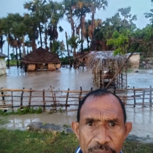 Ratusan Hektare Sawah dan Permukiman di Lakekun Barat Terendam Banjir