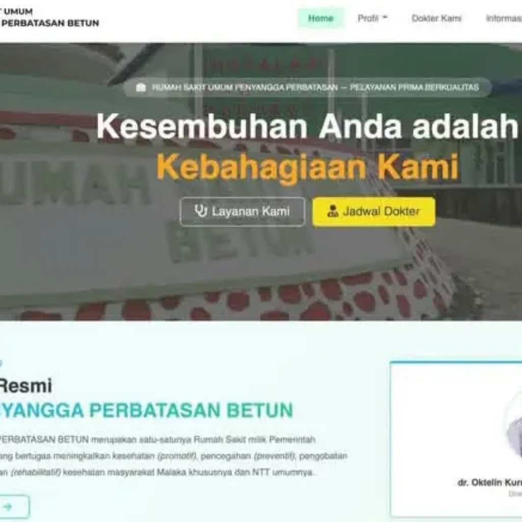RSUPP Betun Hadirkan Website Resmi, Dorong Transformasi Layanan Kesehatan Digital di Perbatasan RI-RDTL