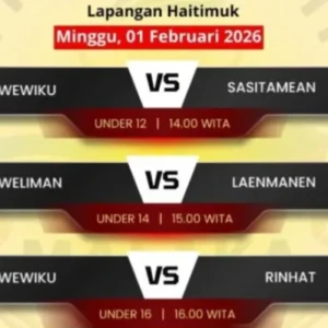Tiga Laga Seru Warnai Piala Bupati Malaka 2026, SSB Wewiku Tampil di Dua Kategori